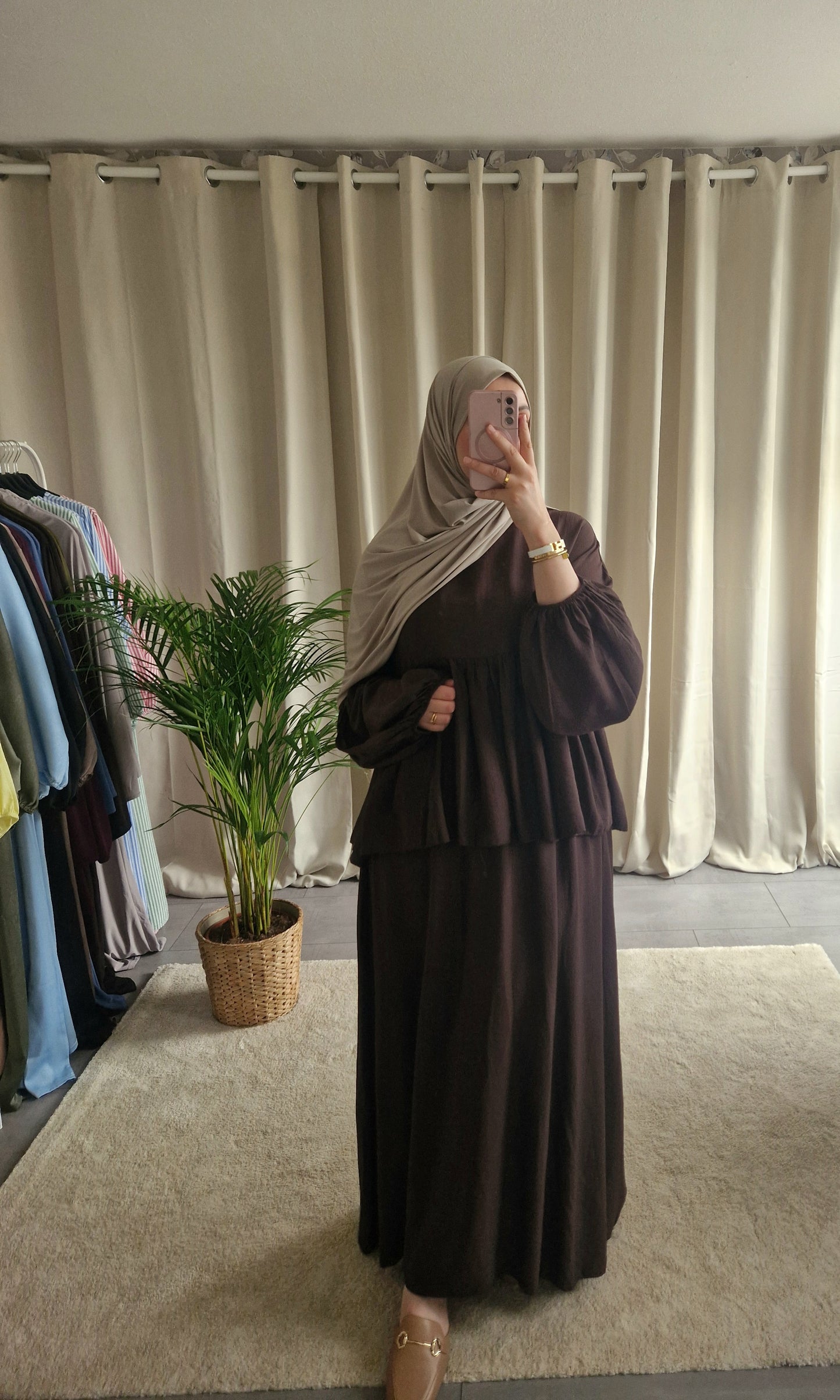Amaraa Layan Twinset Dark Brown