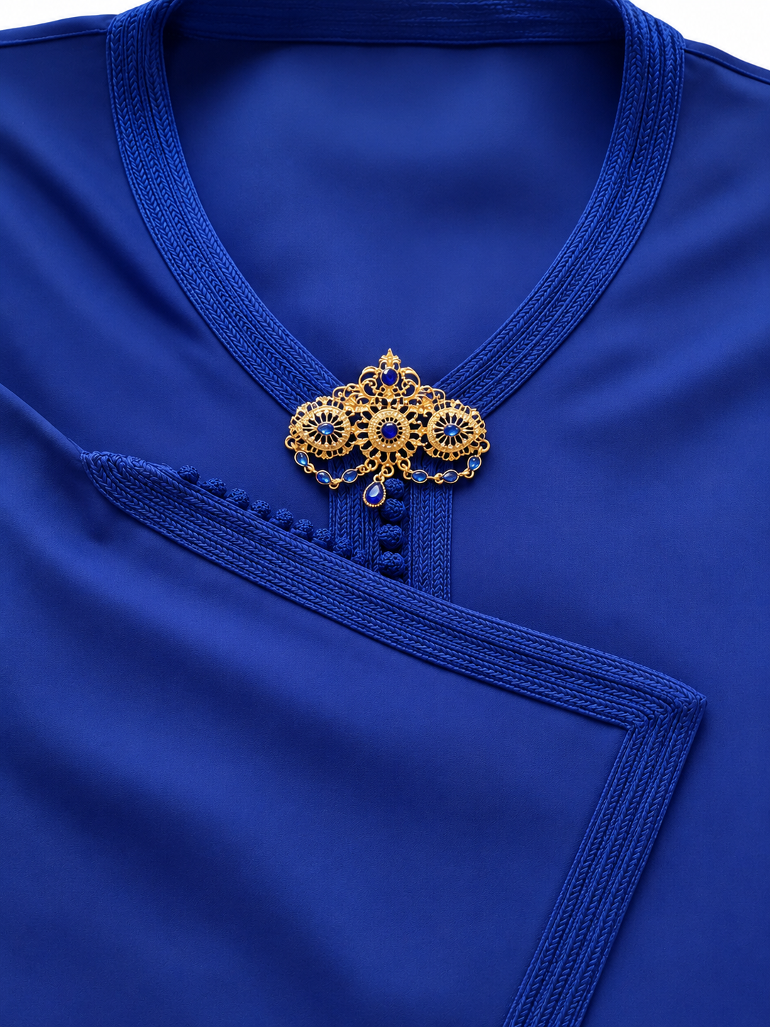Caftan Broche Blue Large