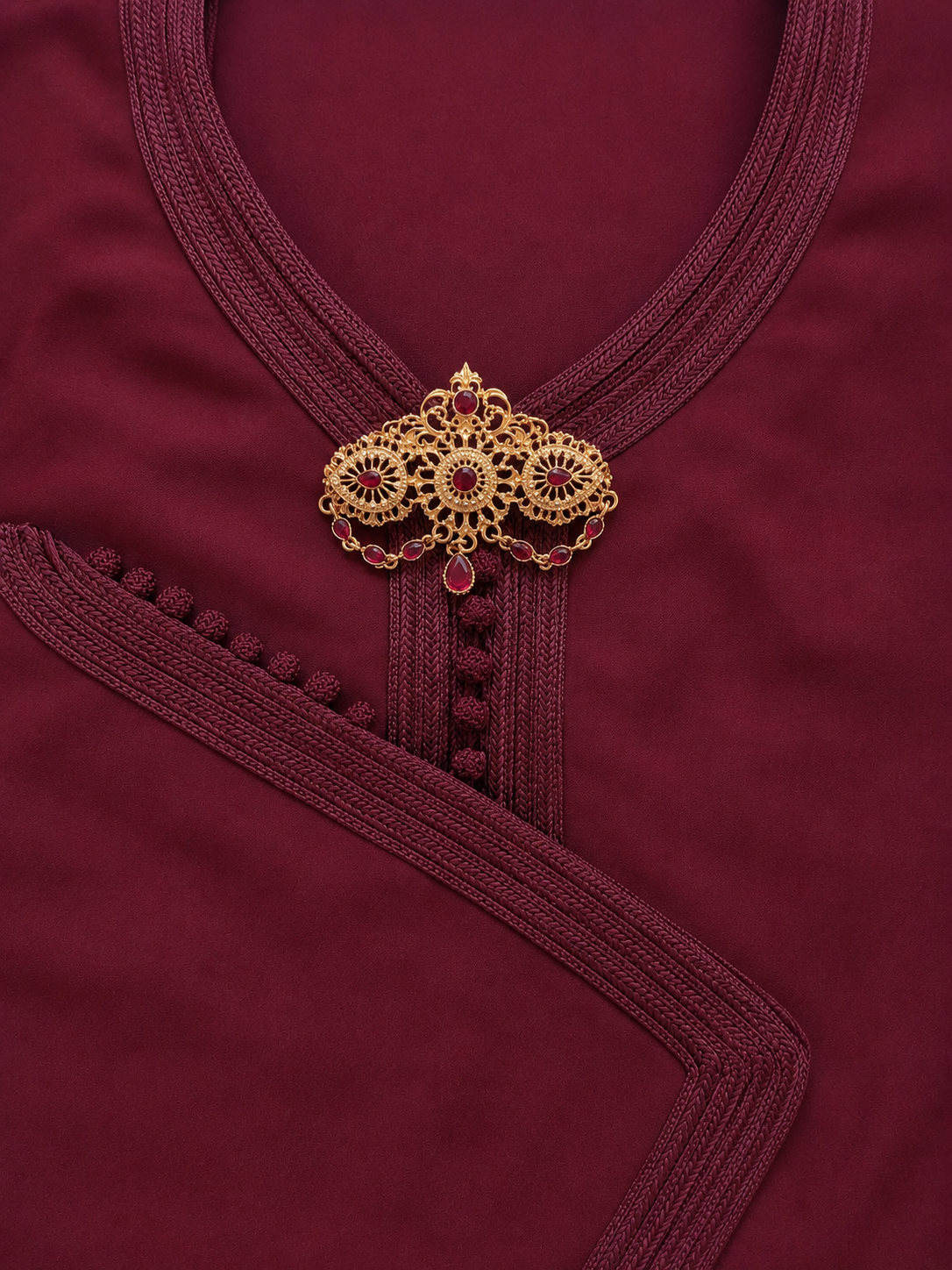 Caftan Broche Red Large
